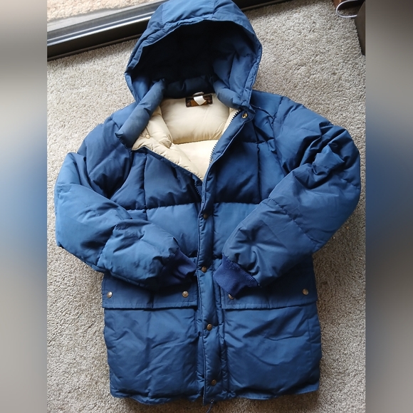 Eddie Bauer Other - Vintage Eddie Bauer Navy Blue Goose Down Puffer Jacket